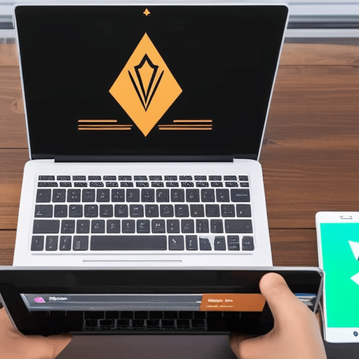 N using a laptop to manage multiple crypto wallets and tokens connected to Metamask and Binance Smart Chain