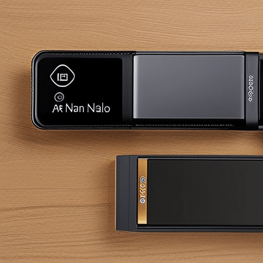 A side-by-side comparison of a Ledger Nano S and other wallets in a visual scale of features