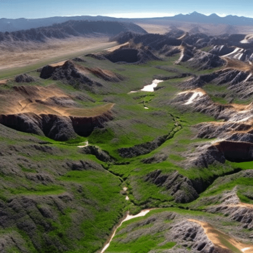 View of a vast 3D landscape filled with interconnected terrains of various sizes available for purchase