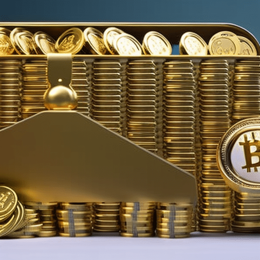 An image of a physical Bitcoin wallet with coins and keys scattered around, representing security and control
