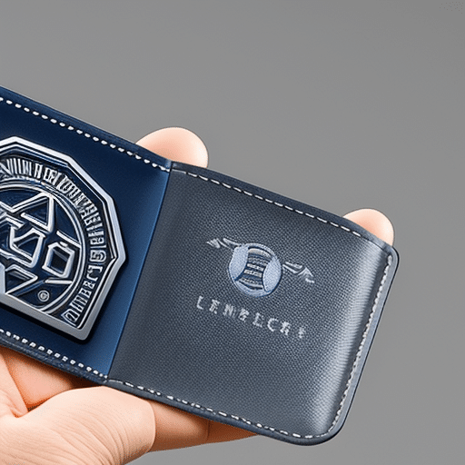 P of a person holding a silver Ledger Nano S cryptocurrency wallet with the Ripple logo highlighted