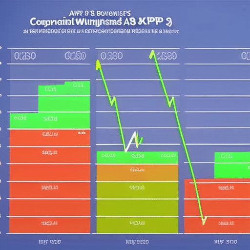 Aph chart showing the performance of XRP and Bitcoin in comparison, with the arrows pointing upwards to indicate increasing value